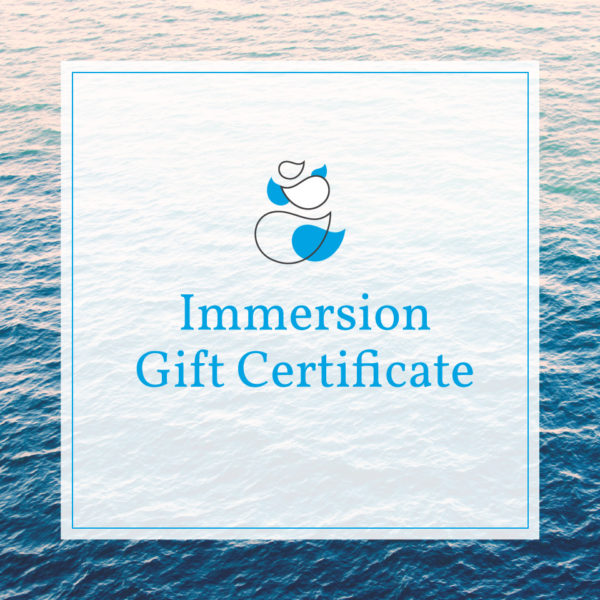 Immersion Gift Certificate